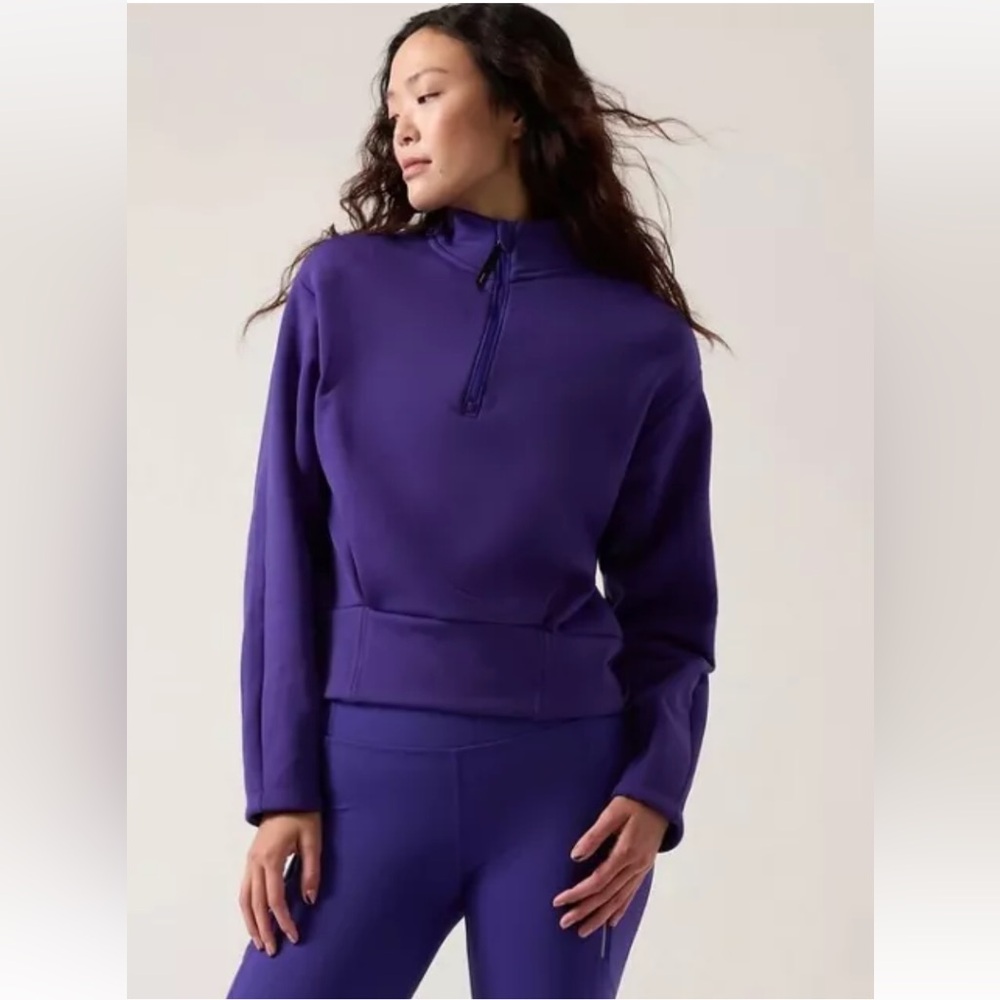Athleta Altitude Polartec 1/4 Zip Sweatshirt Size M